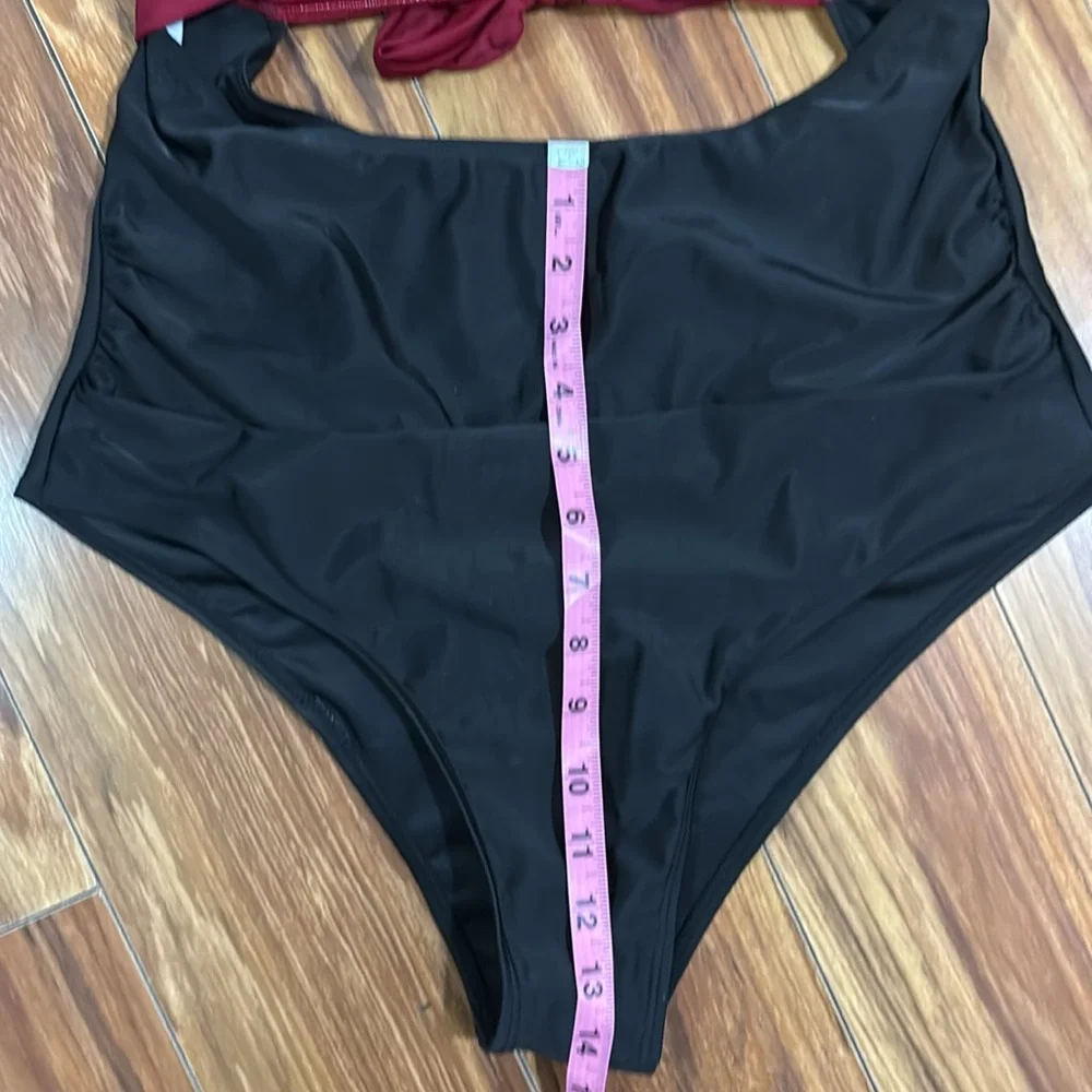 Red & black one piece swim suit, size XXL, NWOT. - Picture 12 of 15